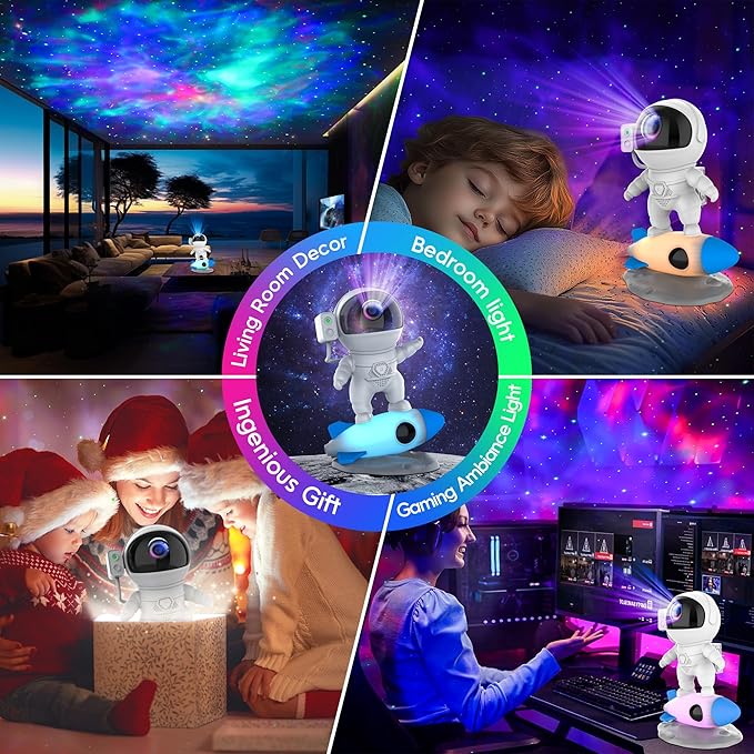 FlyEagle Astronaut Galaxy Projector, Star Nebula Projectors - Image 6