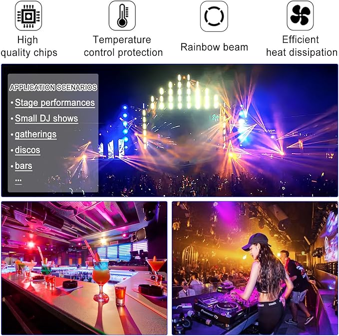 Moving Head Stage Light, LED DJ Lights - Image 6