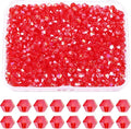 PATIKIL 1000pcs 4mm Bicone Glass Crystal Beads, Faceted Glass Spacer Beads by PATIKIL
