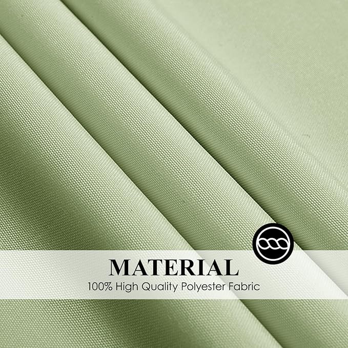 Round Tablecloth 132 Inch 6 Pack Sage Green Tablecloths Washable Decorative - Image 5