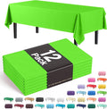 Exquisite 12-Pack Premium Plastic Tablecloth 54in. x 108in. Rectangle Table by Exquisite