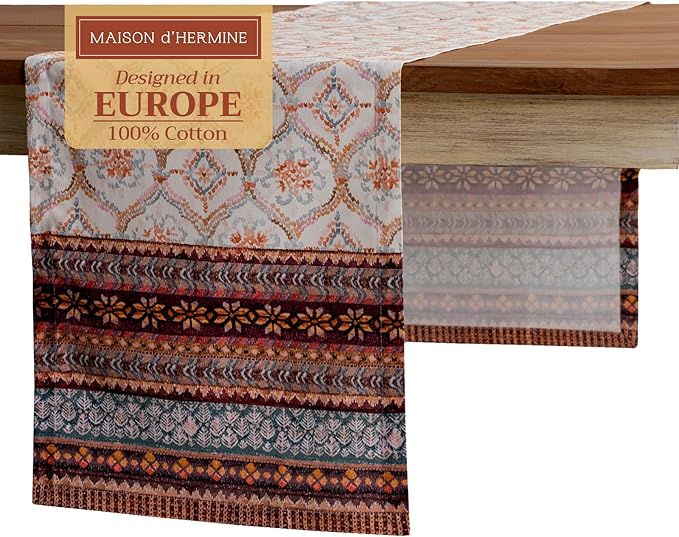 Maison d' Hermine Table Runner 100% Cotton Single Layer Table Runners 72 inches by MaisondHermine