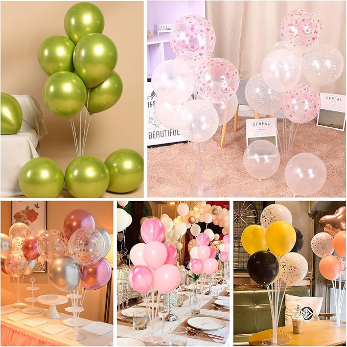 10 Sets Balloon Stand Kit, Reusable Clear Balloon Stands - Image 6
