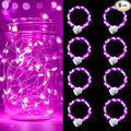 pozzolanas 8 Pack Pink Battery Operated String Lights - 7ft Waterproof Fairy by pozzolanas