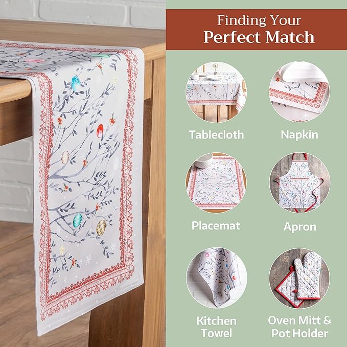 Maison d' Hermine Table Runner 100% Cotton Double Layer Table Runners 108 - Image 5