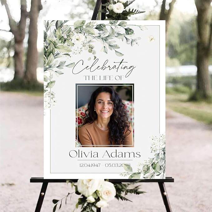 Personalized Funeral Welcome Signs, Celebration Of Life Yard Sign, Celebration - Image 2