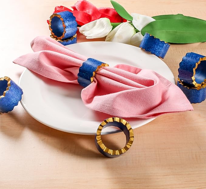 Handmade Epoxy Napkin Rings Set of 12 | Elegant Table Decor - Image 5