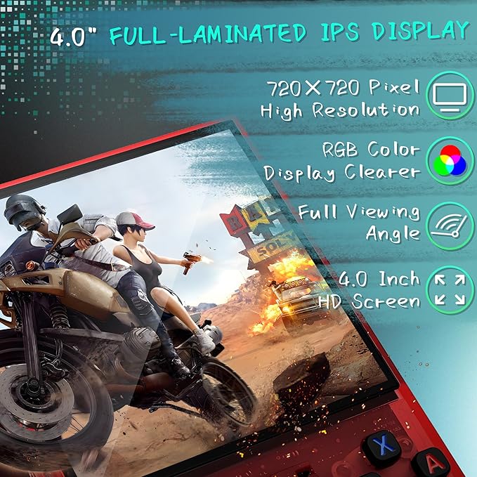 R36MAX Handheld Game Console, 40000+ Games Retro Gaming Console, 256GB TF Card - Image 3
