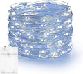 Dazzle Bright Fairy Lights Battery Operated, 20 FT 60 LED Silver Wire by DazzleBright
