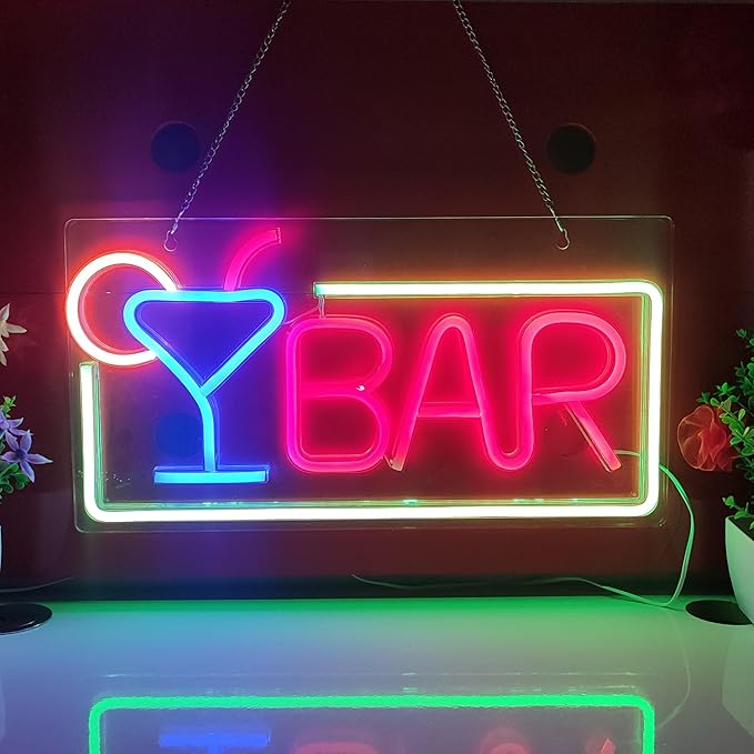 JYWJ BAR Neon Sign, USB Interface - Image 2