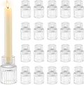 Romadedi Glass Candle Holder for Candlestick by ROMADEDI