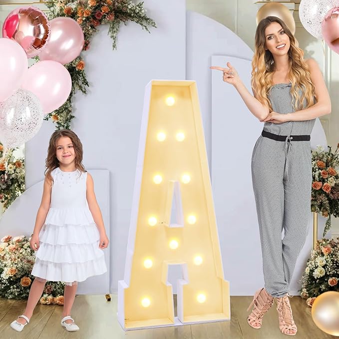4ft Marquee for Letters A, Marry Me Light up Letters, Large Light up Letters by GGPL