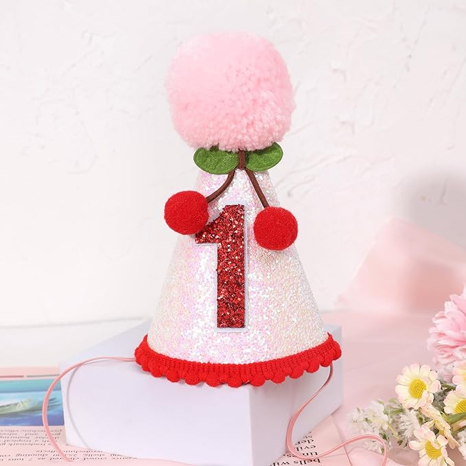 Cherry 1st Birthday Hat - Image 7