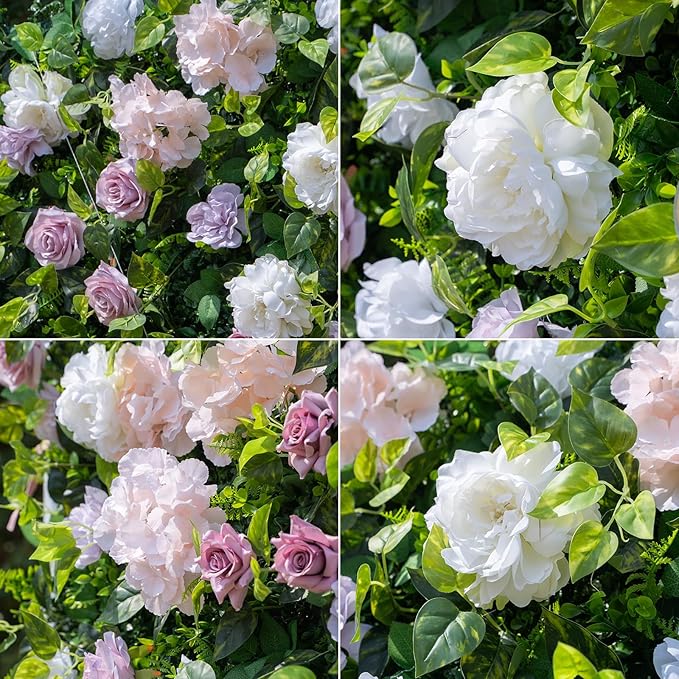 Artificial Luxury‌ Flower Wall Panels, Gorgeous 3D Silk Floral Backdrop - Image 3