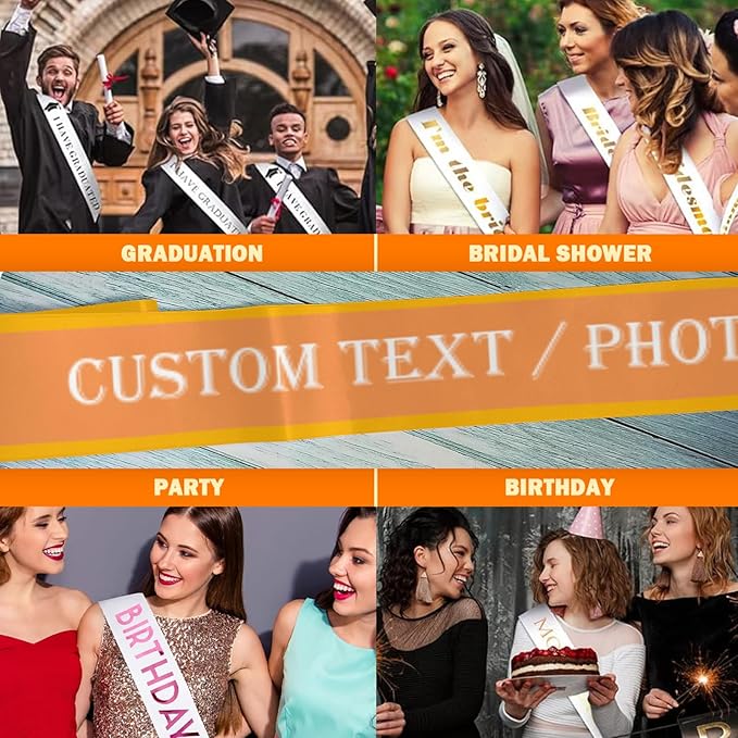 Custom Sash, Personalized Birthday Sash - Image 6