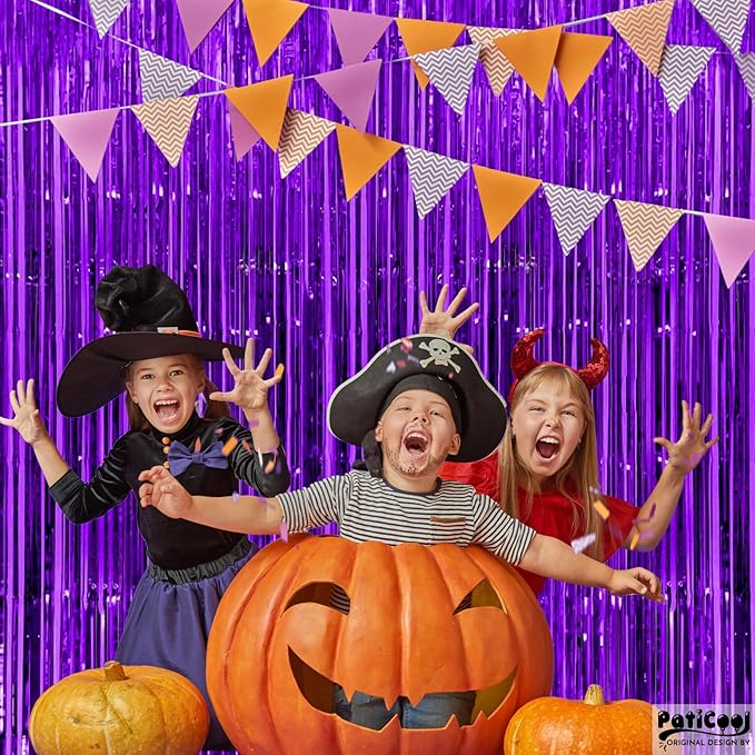 Halloween Decorations Purple Streamers - Image 2