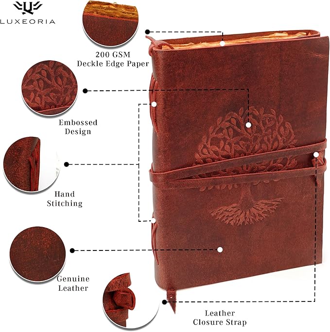 LUXEORIA Tree Of Life Leather Journal - Image 5