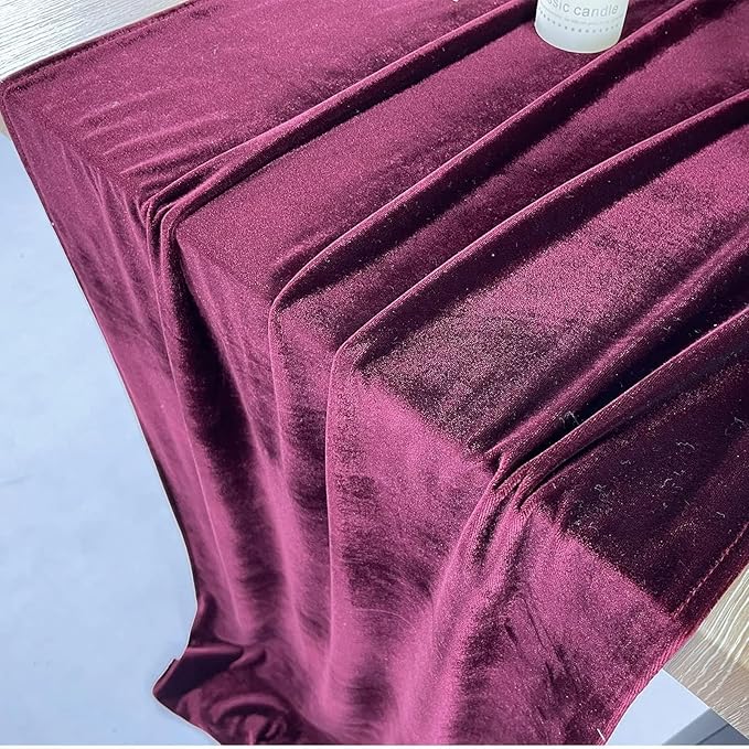 Luxurious Velvet Table Runner, 10ft Wedding Reception Decorations, 20x120inch - Image 7