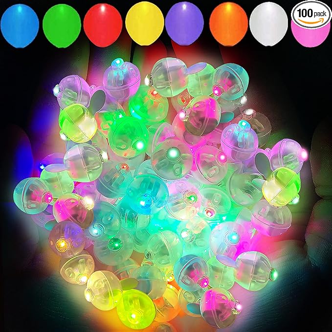Aogist 100pcs Mutilcolor Balloon Lights, Long Standby Time Waterproof Mini Ball by Aogist