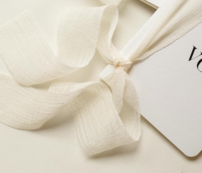 White Vow Books with Ribbons - Image 6