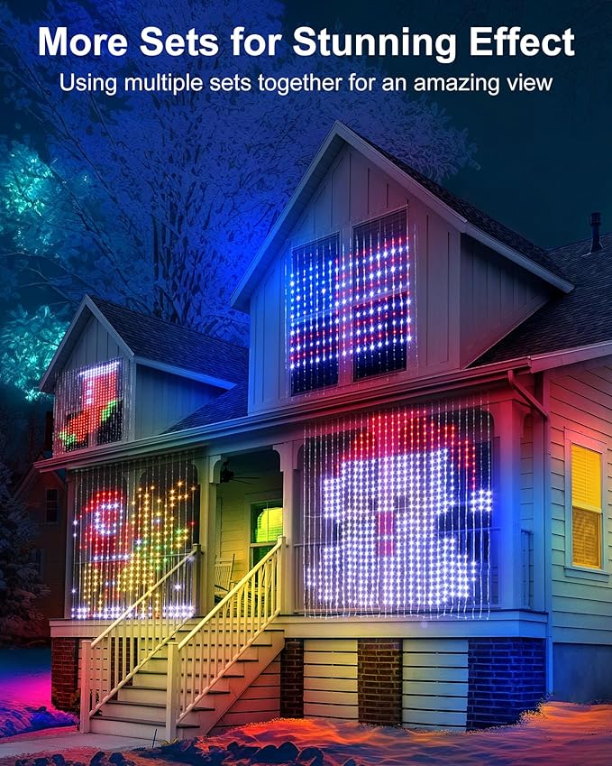 Brightown Smart Curtain String Lights App Controlled - Image 3
