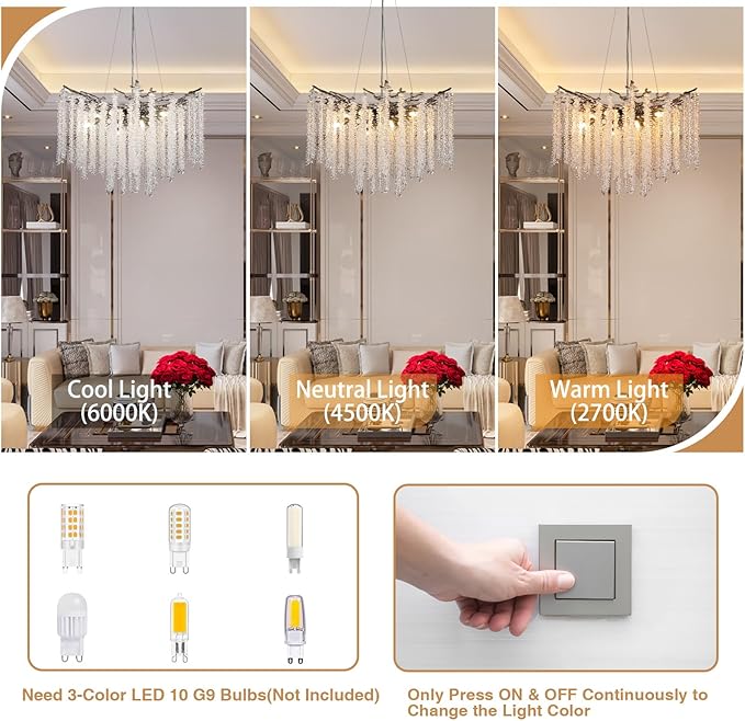 YUYI Modern Crystal Chandeliers - Image 7