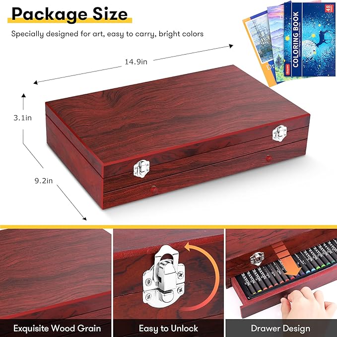 Art Supplies, 1-Coloring Book, Gift Box - Image 5
