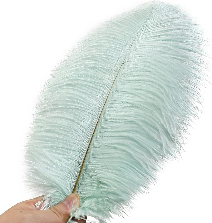 Ballinger Aqua Green Ostrich Feathers - Image 2