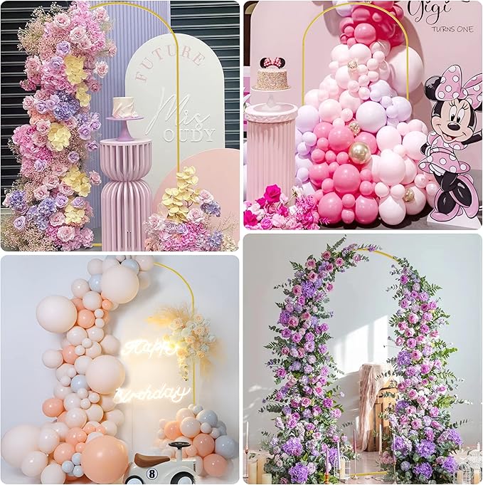 Wokceer 7.2 FT Wedding Arch Stand and Arch Cover, Metal Arch Backdrop Stand - Image 5