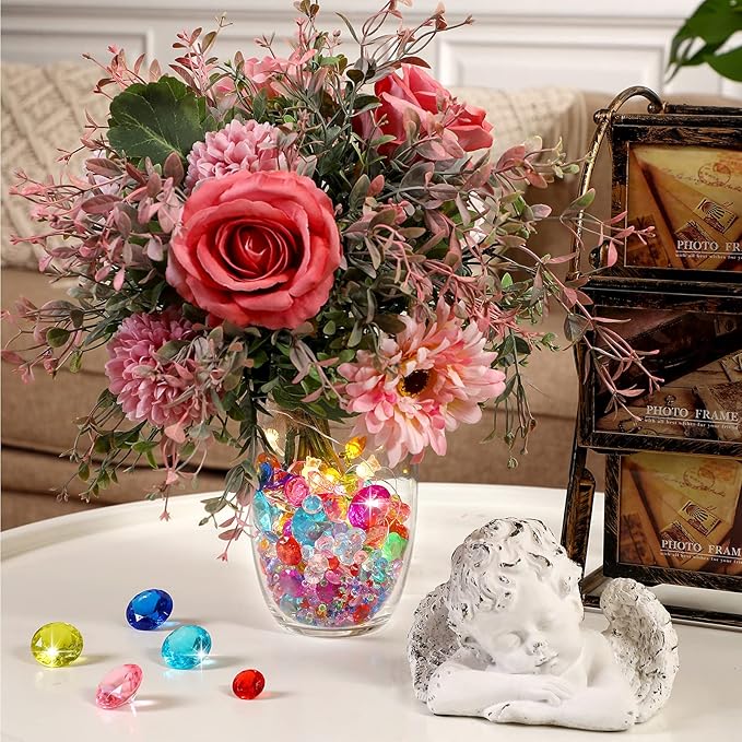 Hicarer 800 Pieces Diamond Decorations Acrylic Diamond Table Scatter Crystals - Image 4