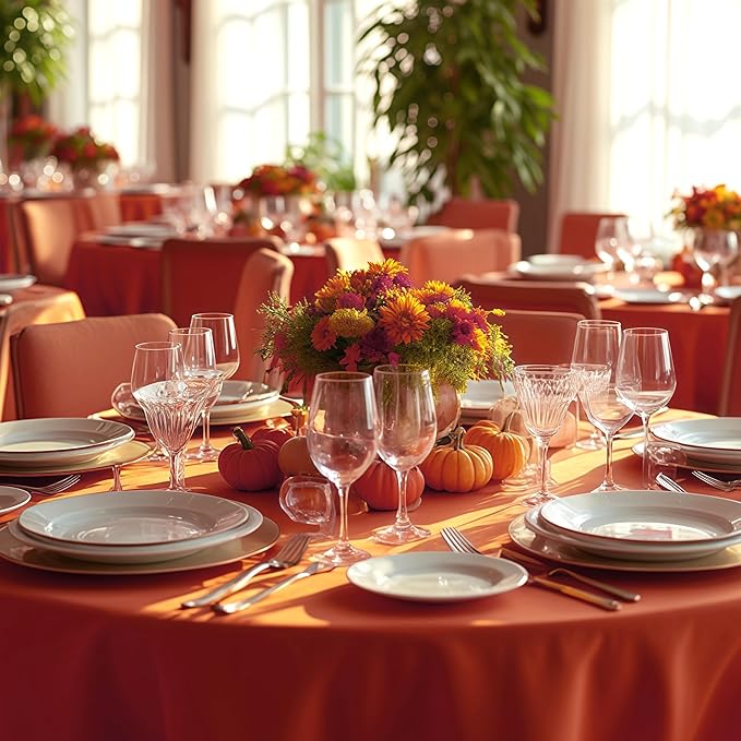 sancua Fall Round Tablecloth - Image 5