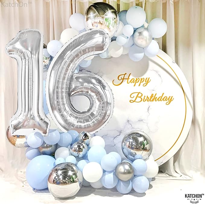 KatchOn, 40 Inch | Happy 16th Birthday Balloons, Sweet 16 Party Decorations - Image 8