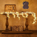 Fudios Lighted White Cherry Blossom Garland Decor by Fudios