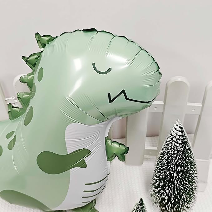 2PCS Matte Dinosaur Animal Balloons Cute inflatable dinosaur Foil Balloons - Image 4