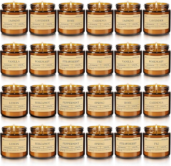 Scented Candle Set 24 Pack, Candle - Image 2
