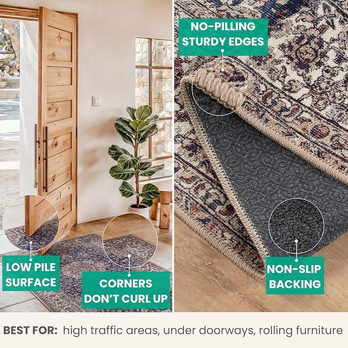 Bloom Rugs Washable Non-Slip 6' x 9' Rug - Image 4