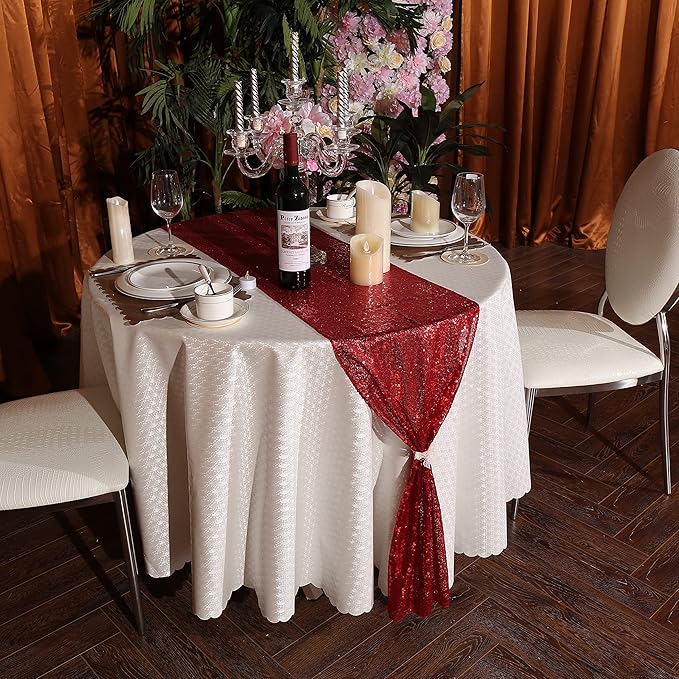 Eternal Beauty Red Table Runner - Image 9