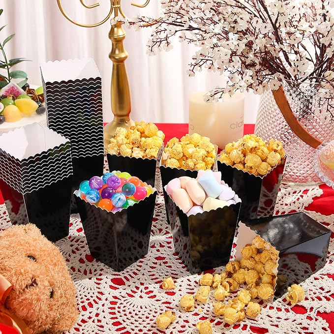 200 Pcs Popcorn Boxes Mini Paper Popcorn Box Cardboard Popcorn Container - Image 3
