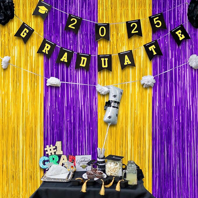 2 Pack Graduation Backdrop, 3.28 FT x 7.05 FT Grad Party Decorations 2025 - Image 7