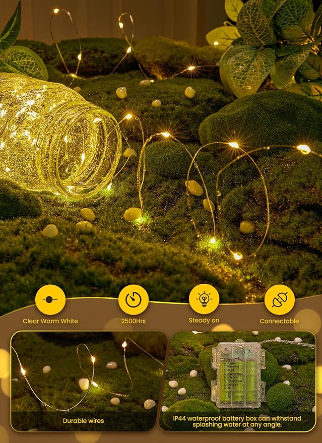Minetom Fairy Lights Battery Operated - Image 2