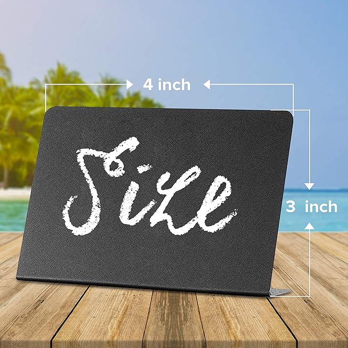 10 Pack Mini Chalkboard Signs 3x4 inch – Erasable Food Signs - Image 7