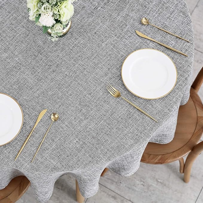 maxmill Flaxy Faux Linen Tablecloth - Image 3