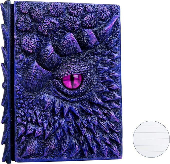 3D Dragon Eye Embossed Journal, Resin Engraving Notebook, Dnd notebook by LZlightactor
