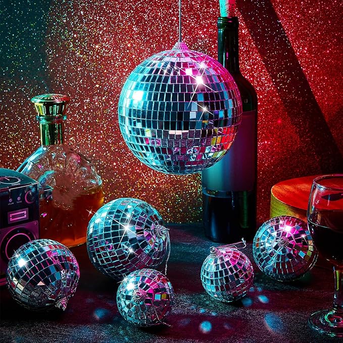 WILLBOND 12 Pack Disco Ball Mirror Ball - Image 4