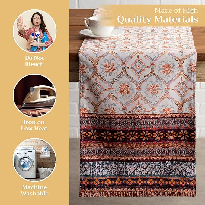 Maison d' Hermine Table Runner 100% Cotton Double Layer Table Runners 72 inches - Image 3