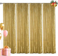 Hahuho Gold Sequin Backdrop Curtain, Party Decoration（4 Panels, 2FT x 8FT by Hahuho