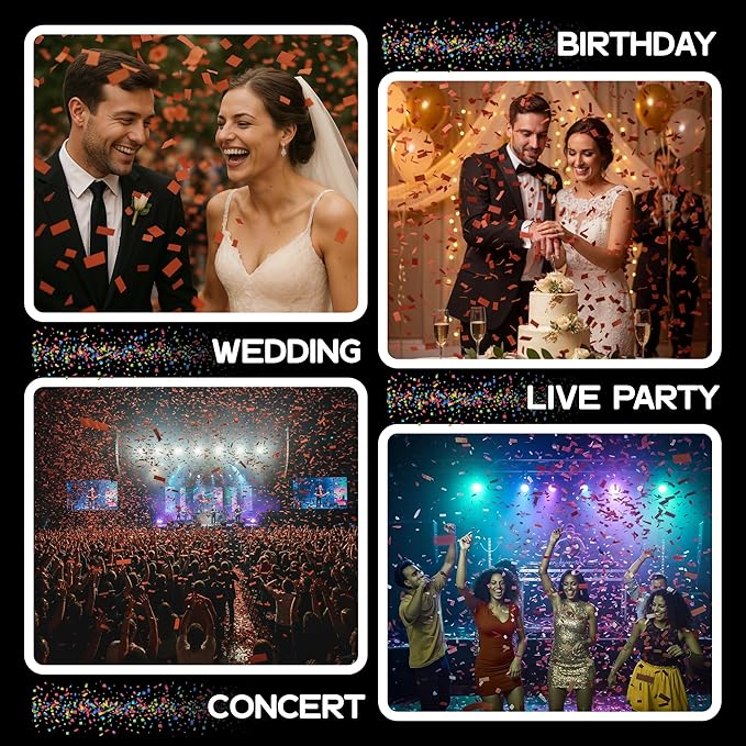 Ultimate Confetti, Maroon Biodegradable Confetti - Image 5