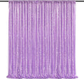 8ft x 8ft Light Purple Sequin Backdrop Curtain Glitter Photo Booth Backdrop by QueenDream