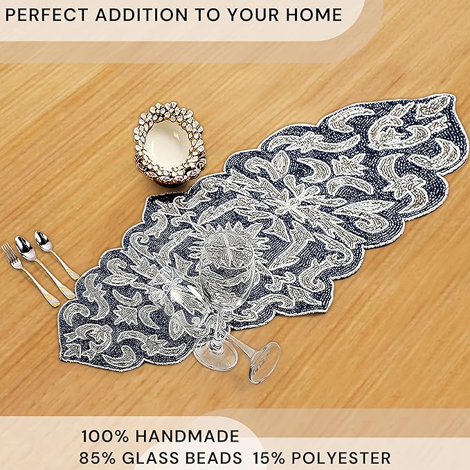Decorative Beaded Table Runner - Image 4