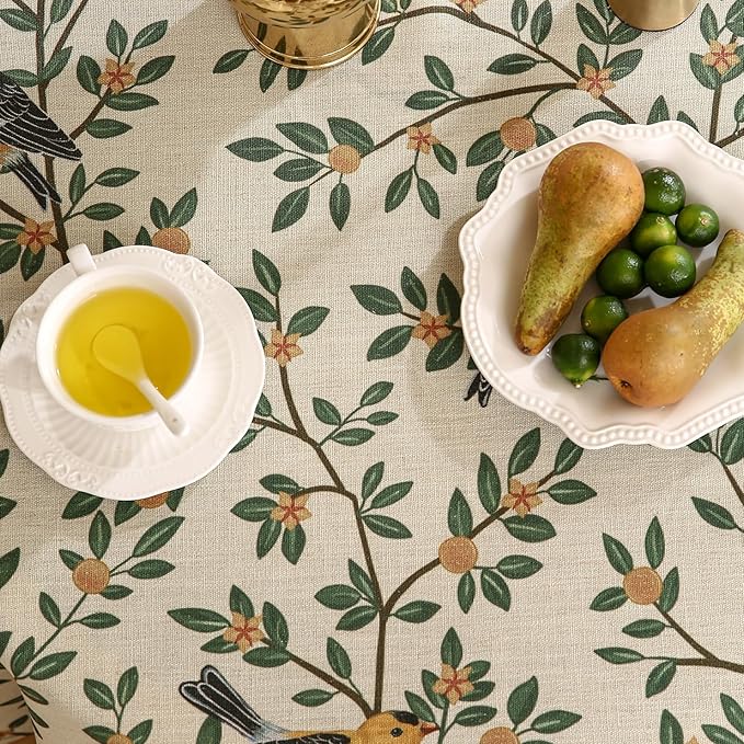 patdrea Designer Linen Vintage Small Table Cloth - Image 3